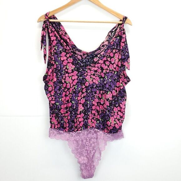 Free People Intimately Bare It All Floral Bodysuit - Picture 3 of 12